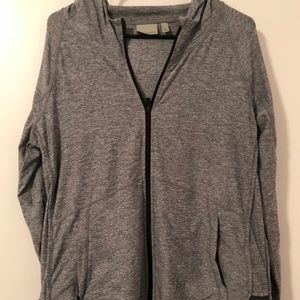 Athleta lightweight jacket, heather gray, M